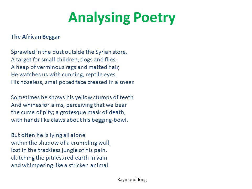 Neglect poem analysis